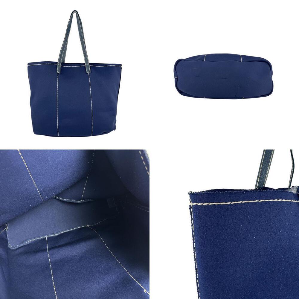 Prada shoulder bag leather neoprene Navy Blue - Picture 3 of 4